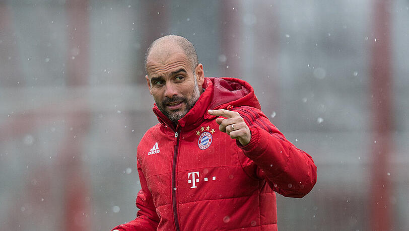 Pep Guardiola, noch bis zum Sommer Trainer des FC Bayern. Pep Guardiola, noch bis zum Sommer Trainer des FC Bayern.