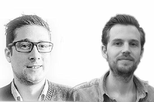 Die AZ-Redakteure Marco Fenske (li.) und Christoph Landsgesell um den sportlichen Wert des Dartens.