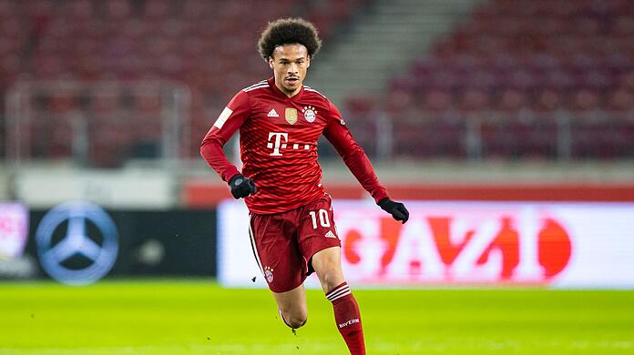 Münchens Leroy Sane in Aktion.