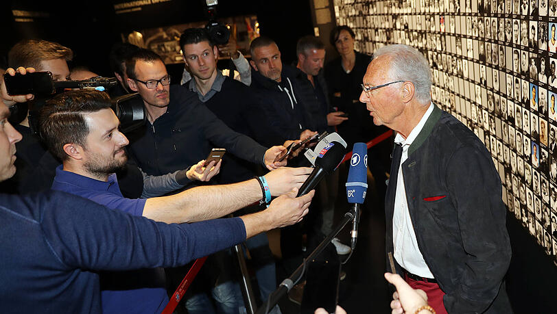 Ex-Präsident des FC Bayern: Franz Beckenbauer (re.). Ex-Präsident des FC Bayern: Franz Beckenbauer (re.).