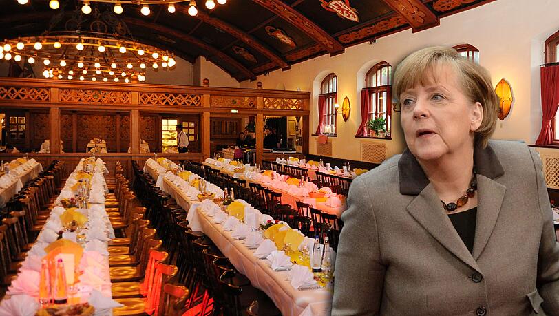 Vor der Stichwahl kommt Angela Merkel nach München in den Augustinerkeller, um CSU-Kandidat Josef Schmid den Rücken zu stärken. Vor der Stichwahl kommt Angela Merkel nach München in den Augustinerkeller, um CSU-Kandidat Josef Schmid den Rücken zu stärken.