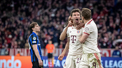 Traf kurz nach seiner Einwechslung gegen Inter Mailand zum zwischenzeitlichen Ausgleich: Thomas Müller.