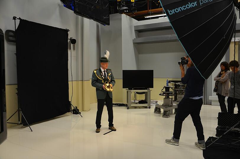 Matthias Sammer beim Fotoshooting für die Initiative "NestWerk".