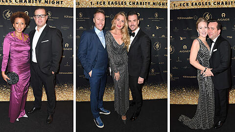 Nach dem Rennen auf den roten Teppich: zahlreiche Prominente besuchten die Eagles-Charity-Gala.