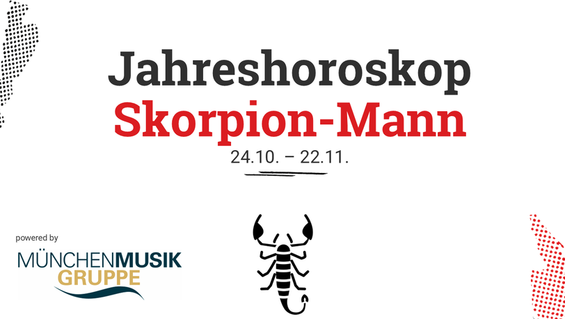 Das Jahreshoroskop 2026 für den Skorpion-Mann.