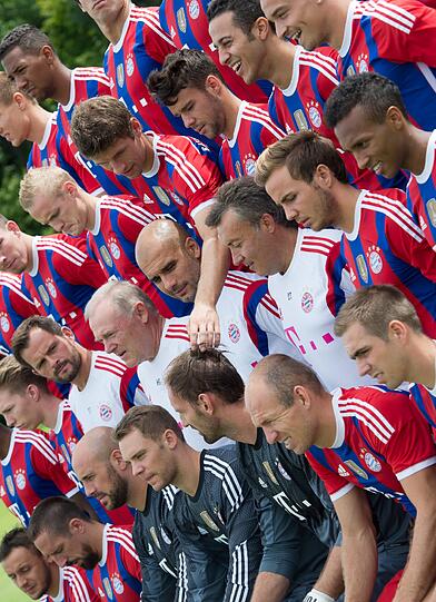 Bilder vom offiziellen Fototermin der Bayern.