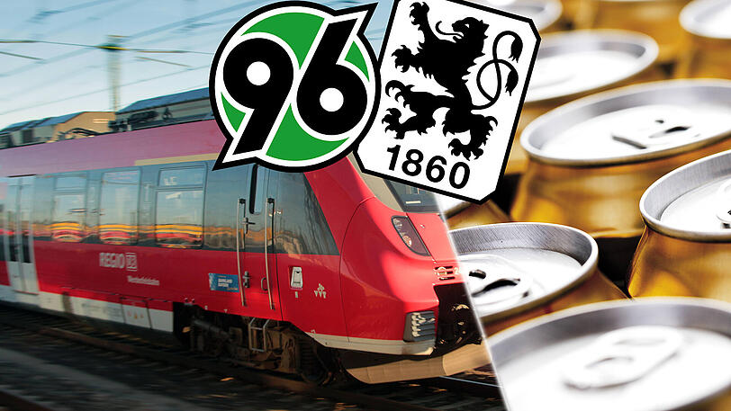 Nur drei Dosen Bier pro Person sind erlaubt im Löwen-Sonderzug nach Hannover.