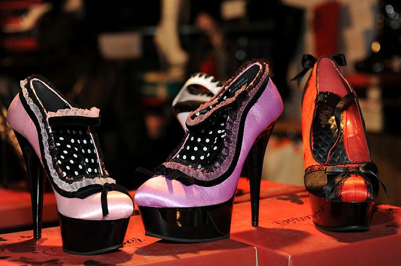 Auch sexy Dessous und High-Heels können die Besucher auf der Erotikmesse "Eros und Amore" in München bestaunen und kaufen.