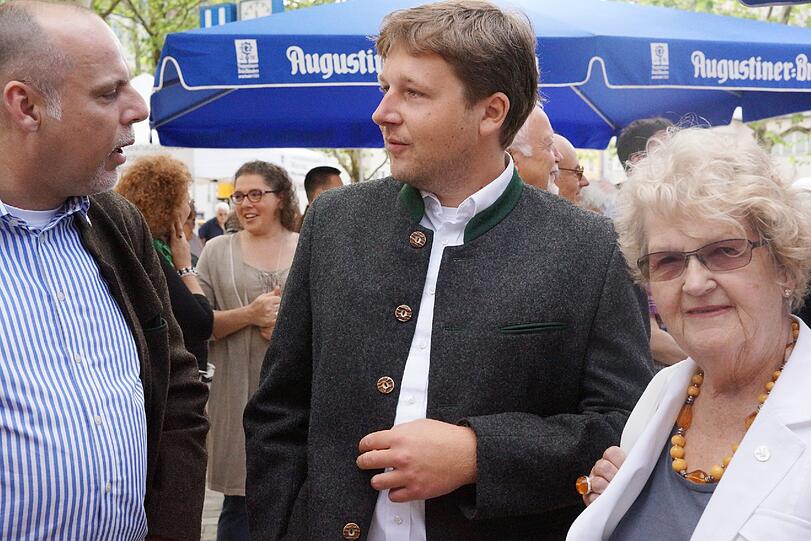 Helge Hümpel, Jens Röver und die BA-Vorsitzende aus Sendling-Westpark, Ingrid Notbohm.