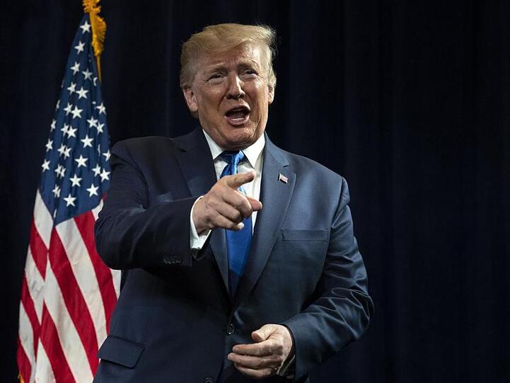 Donald Trump, Präsident der USA, während einer Wahlkampftour.