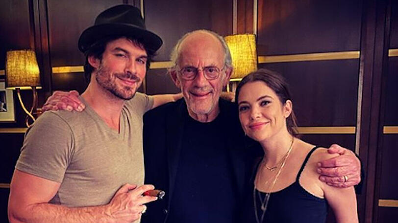 Prominentes Trio: Ian Somerhalder, Christopher Lloyd und Ashley Benson (v.l.n.r.)