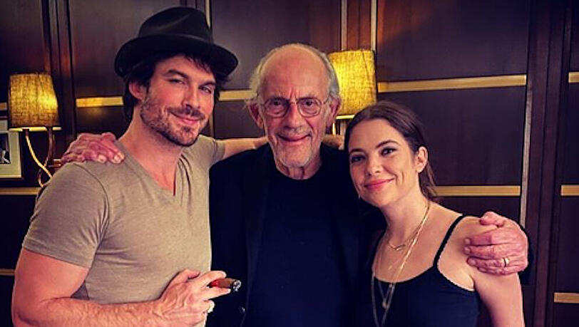 Prominentes Trio: Ian Somerhalder, Christopher Lloyd und Ashley Benson (v.l.n.r.) Prominentes Trio: Ian Somerhalder, Christopher Lloyd und Ashley Benson (v.l.n.r.)