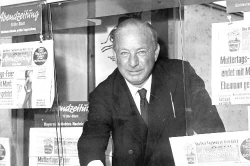 Werner Friedmann beim 20-jährigen Jubiläum der Abendzeitung 1968