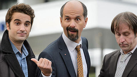 Die erfolgreichen Schauspieler der Kult-Serie "Stromberg": Oliver Wnuk, Christoph Maria Herbst und Bjarne Mädel (v.l.)