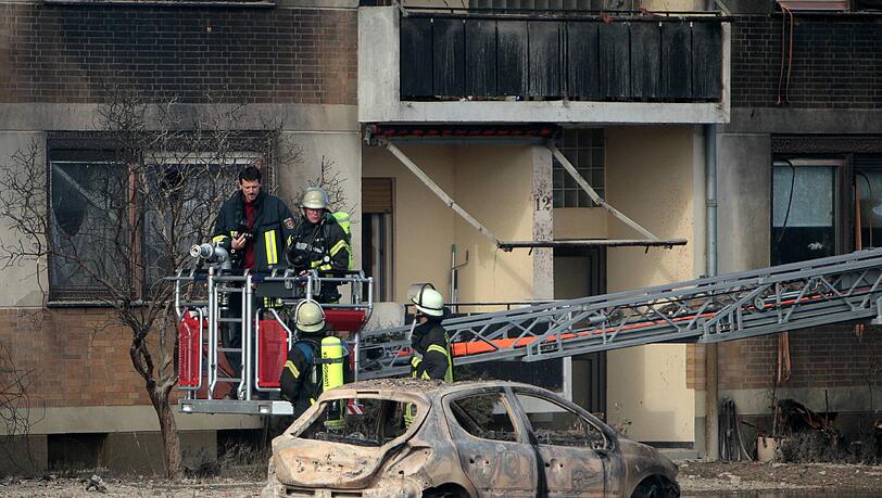 Anblick wie nach einem Bombeneinschlag: Gas-Explosion in Ludwigshafen. Anblick wie nach einem Bombeneinschlag: Gas-Explosion in Ludwigshafen.