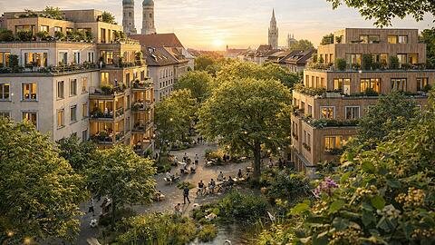 Mehr Gr&uuml;n, mehr Fu&szlig;g&auml;ngerzonen und Gew&auml;sser: So stellt sich das B&uuml;ndnis "Stadt f&uuml;r alle" M&uuml;nchen vor.