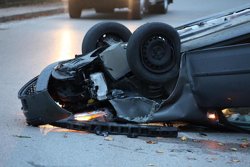 Bilder vom Unfall in Obertaufkirchen.