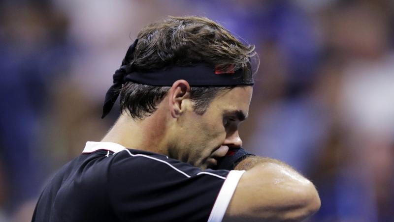 Roger Federer schied bei den US Open überraschend aus. Roger Federer schied bei den US Open überraschend aus.