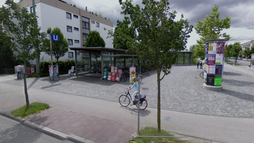 U-Bahnhof Josephsburg in Berg am Laim: Hier gingen Jugendliche mit Messern aufeinander los.