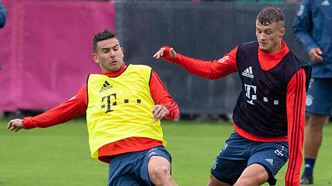 Neuzugänge beim FC Bayern: Lucas Hernández (l.) und Michael Cuisance.