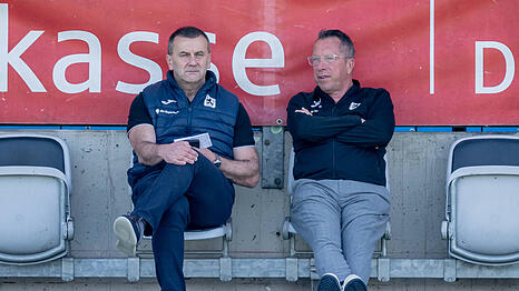 Bauen am Kader f&uuml;r die neue Saison: Manfred Paula und Markus Kauczinski.