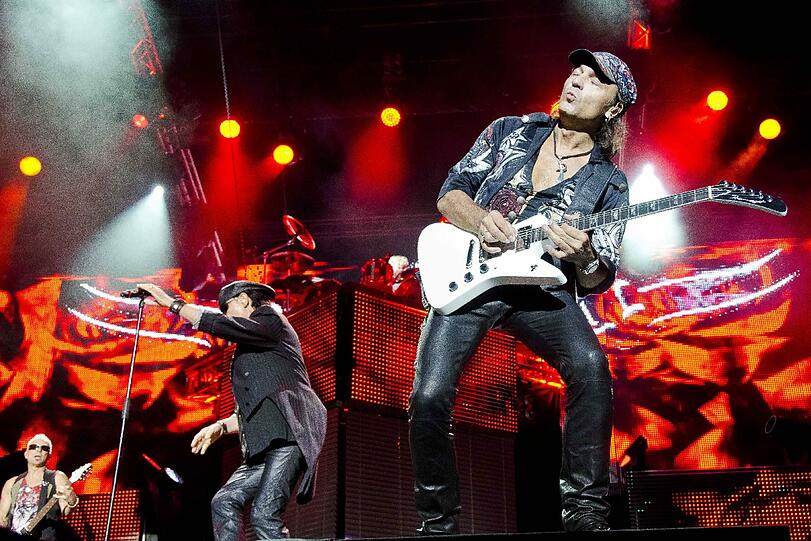 Auf der Bühne: Scorpions-Gitarrist Matthias Jabs.
