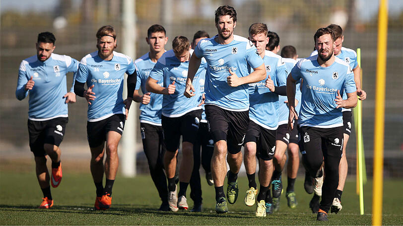 Schwitzen in Spanien: die Löwen im Trainingslager in Oliva Nova.