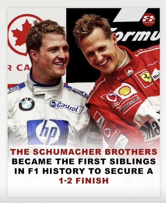 Ralf Schumacher zeigt einen besonderen Moment, den er mit Bruder Michael teilt. Ralf Schumacher zeigt einen besonderen Moment, den er mit Bruder Michael teilt.