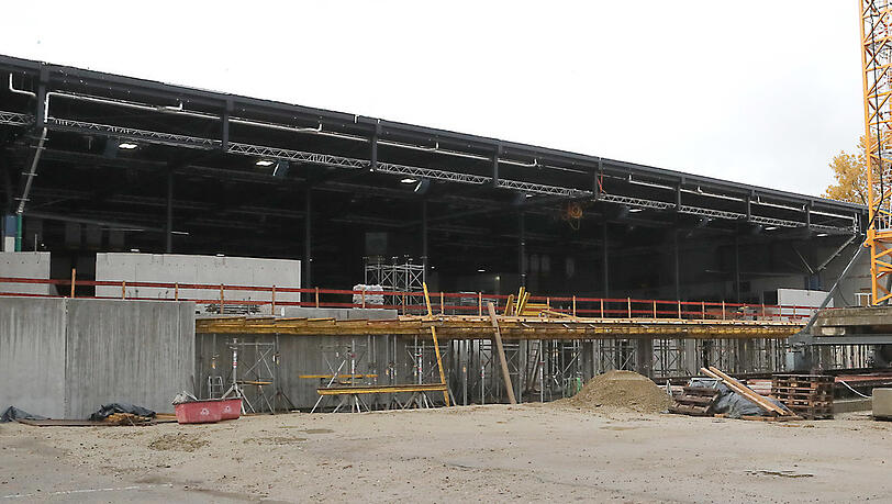 Baustelle: So sieht es derzeit noch am Stadion aus. Baustelle: So sieht es derzeit noch am Stadion aus.