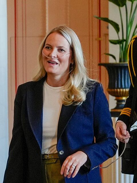 Die norwegische Kronprinzessin Mette-Marit leidet unter einer schweren Lungenfibrose. (Archivbild)