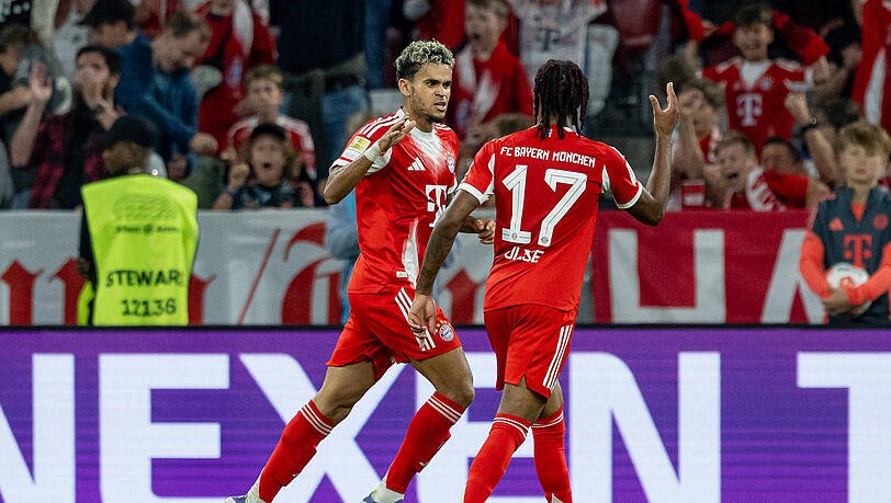 Luis Díaz und Michael Olise sorgten in der Bayern-Offensive gegen RB Leipzig für mächtig Wirbel