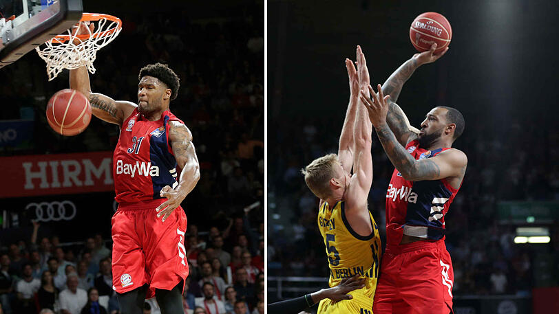Umworbener Center: Bayerns Devin Booker (l.). Auch bei Derrick Williams (r.) gibt es Gerüchte um einen Abgang.