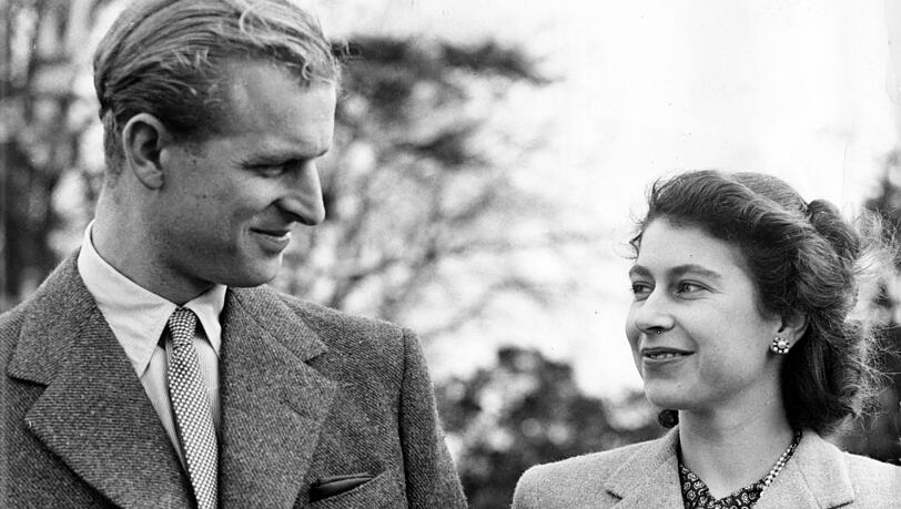 Prinz Philip war die Liebe ihres Lebens - hier auf ihrem "Honeymoon" 1947 in Hampshire. Prinz Philip war die Liebe ihres Lebens - hier auf ihrem "Honeymoon" 1947 in Hampshire.