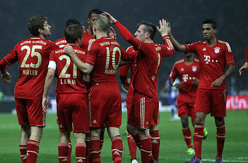 Jubel am laufenden Band: Gleich sechs Mal durften die Bayern auch gegen Berlin einen Treffer feiern.