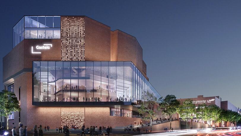 Die verbindende Kulturbrücke zwischen Bibliothek und Philharmonie ist das Kernstück der Generalsanierung des Gasteig. Die verbindende Kulturbrücke zwischen Bibliothek und Philharmonie ist das Kernstück der Generalsanierung des Gasteig.