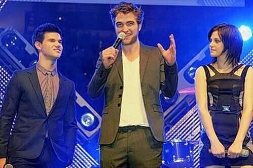 Die Twilight-Stars: Schauspieler Taylor Lautner, Robert Pattinson und Kristen Stewart