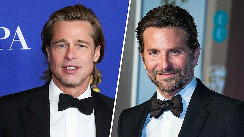 Brad Pitt (l.) hat Kumpel Bradley Cooper viel zu verdanken