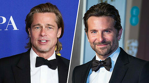 Brad Pitt (l.) hat Kumpel Bradley Cooper viel zu verdanken