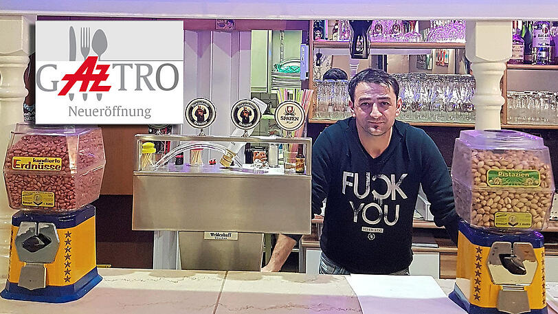 Der Neue hinter dem Tresen: Mustafa Özdemir hat die Kastanienklause übernommen &ndash; und in Kastaniengarten umbenannt.
