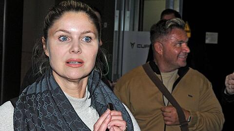 Yvonne Woelke und Peter Klein im Januar nach ihrer Ankunft aus dem Dschungelcamp.