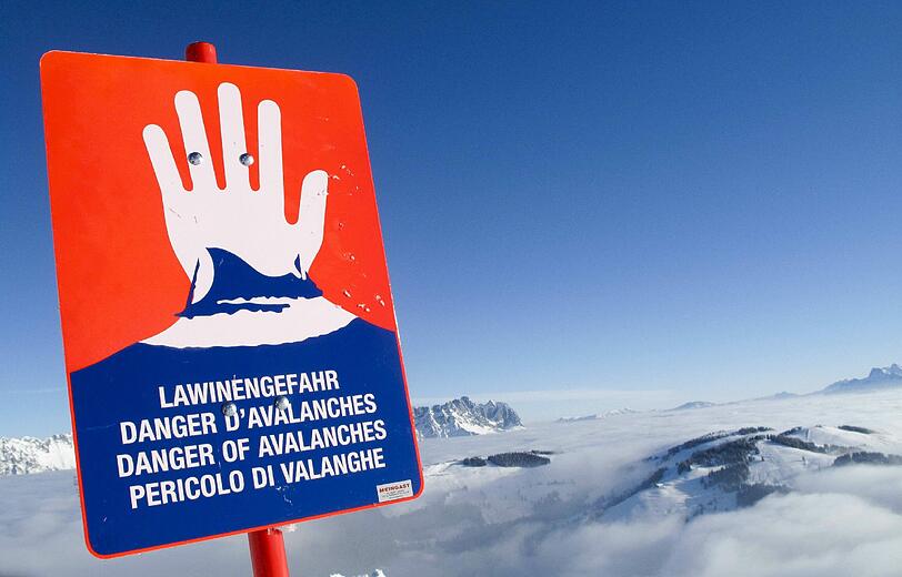 Am Wochenende steigt die Lawinengefahr in den Alpen.