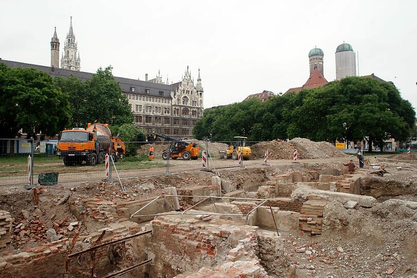 Der Marienhof als Paradies für Archäologen.