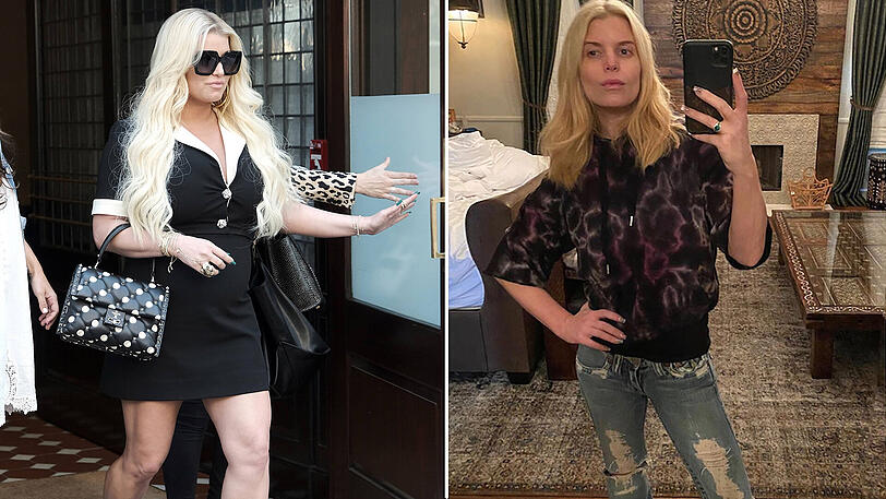 Sängerin und Schauspielerin Jessica Simpson hatte in den letzten Jahren viele Gewichtsschwankungen. Während sie 2018 noch deutlich kurviger war, zeigt sie sich im Juli 2020 deutlich erschlankt in ihren 14 Jahre alten Jeans.