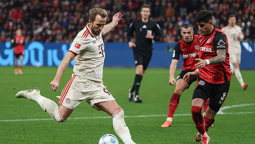 Historisch harmlos: Der FC Bayern um Harry Kane.