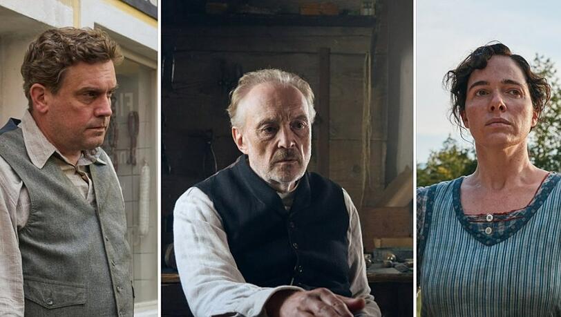 TV-Zweiteiler "Sturm kommt auf" mit Starbesetzung (v.l.): Sebastian Bezzel, Josef Hader und Verena Altenberger.