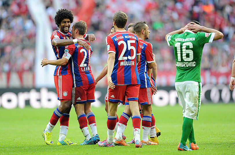 Gute Erinnerungen ans Hinspiel: Am 8. Spieltag schickten die Bayern den SV Werder Mremen mit einer 0:6-Packung wieder nach Hause.