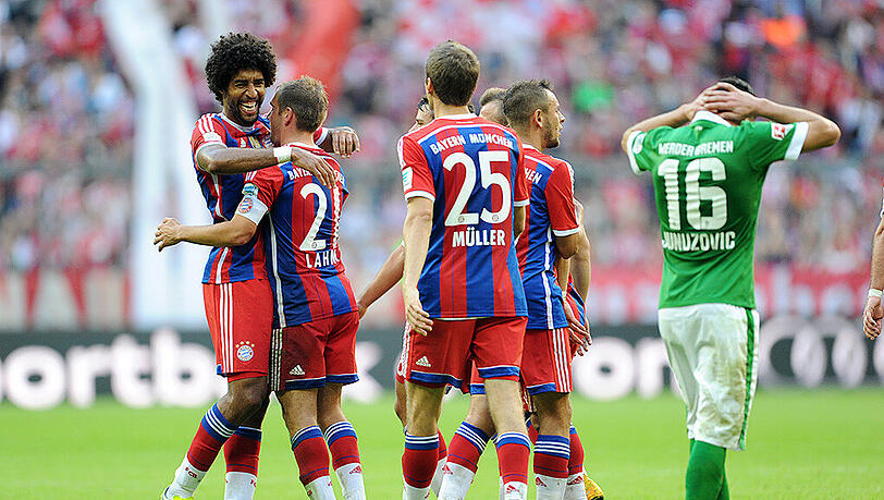Gute Erinnerungen ans Hinspiel: Am 8. Spieltag schickten die Bayern den SV Werder Mremen mit einer 0:6-Packung wieder nach Hause. Gute Erinnerungen ans Hinspiel: Am 8. Spieltag schickten die Bayern den SV Werder Mremen mit einer 0:6-Packung wieder nach Hause.