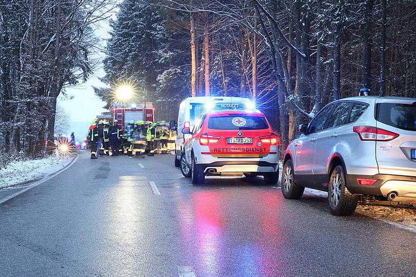 Im Landkreis Traunstein kam es am Mittwochnachmittag zu einem schrecklichen Unfall.