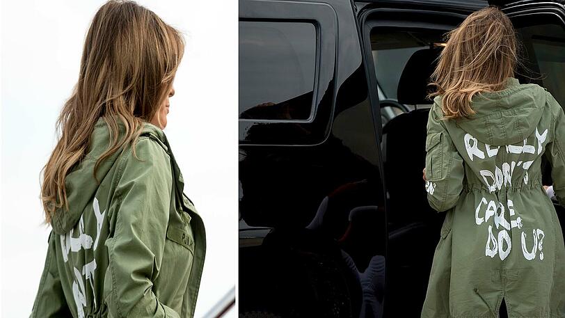 Sorgt mal wieder mit ihrer Kleiderwahl für Aufregung: Melania Trump.