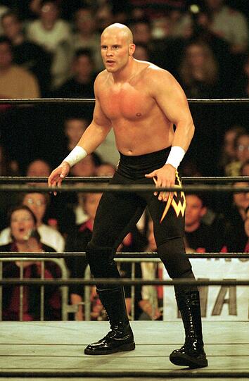 Alex Wright bei einem Wrestling-Kampf im Jahr 2000.